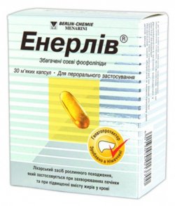 ЭНЕРЛИВ цены и наличие в аптеках. Купить по выгодной цене - Medcentre.com.ua