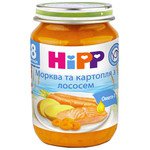 МОРКОВЬ И КАРТОФЕЛЬ С ЛОСОСЕМ HIPP