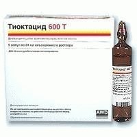 ТИОКТАЦИД 600 Т: инструкция, отзывы, аналоги, цена в аптеках ...