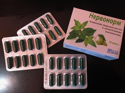 Капсулы Нервонорм при раздражительности, нарушениях сна