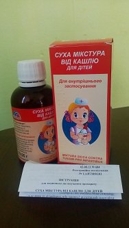 Сухая микстура от кашля для детей при бронхите