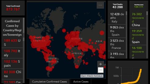 Как распространяется коронавирус в мире (онлайн карта)