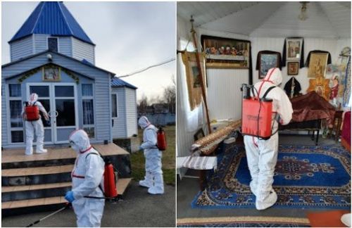 В Радомышле дезинфицировали церковь, в которую ходила умершая женщина